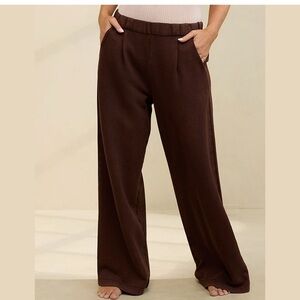 Aerie Brown Wide-Leg Pants